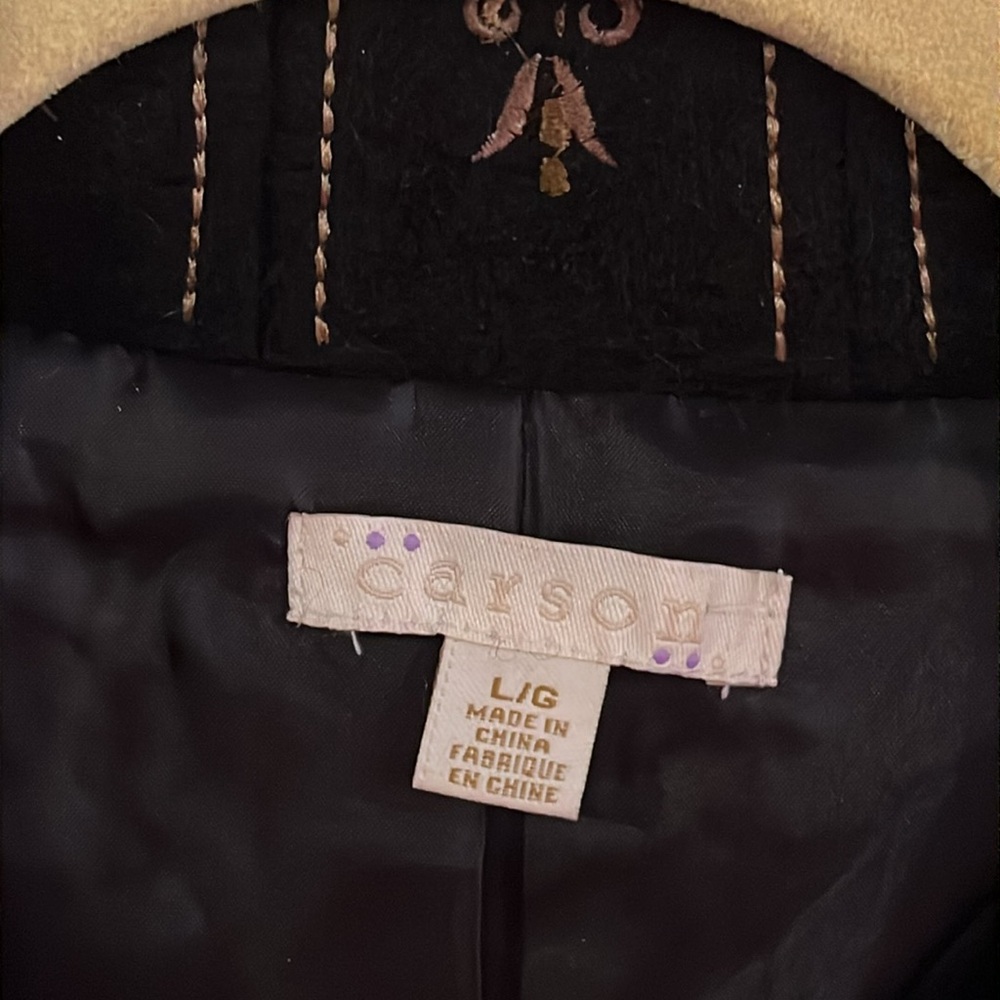 Carson - VTG 90’s boil wool jacket/embroidered - Picture 3 of 13